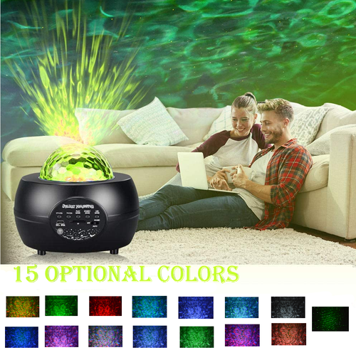 Proyector LED de luz nocturna de cielo estrellado con altavoz inalámbrico Bluetooth